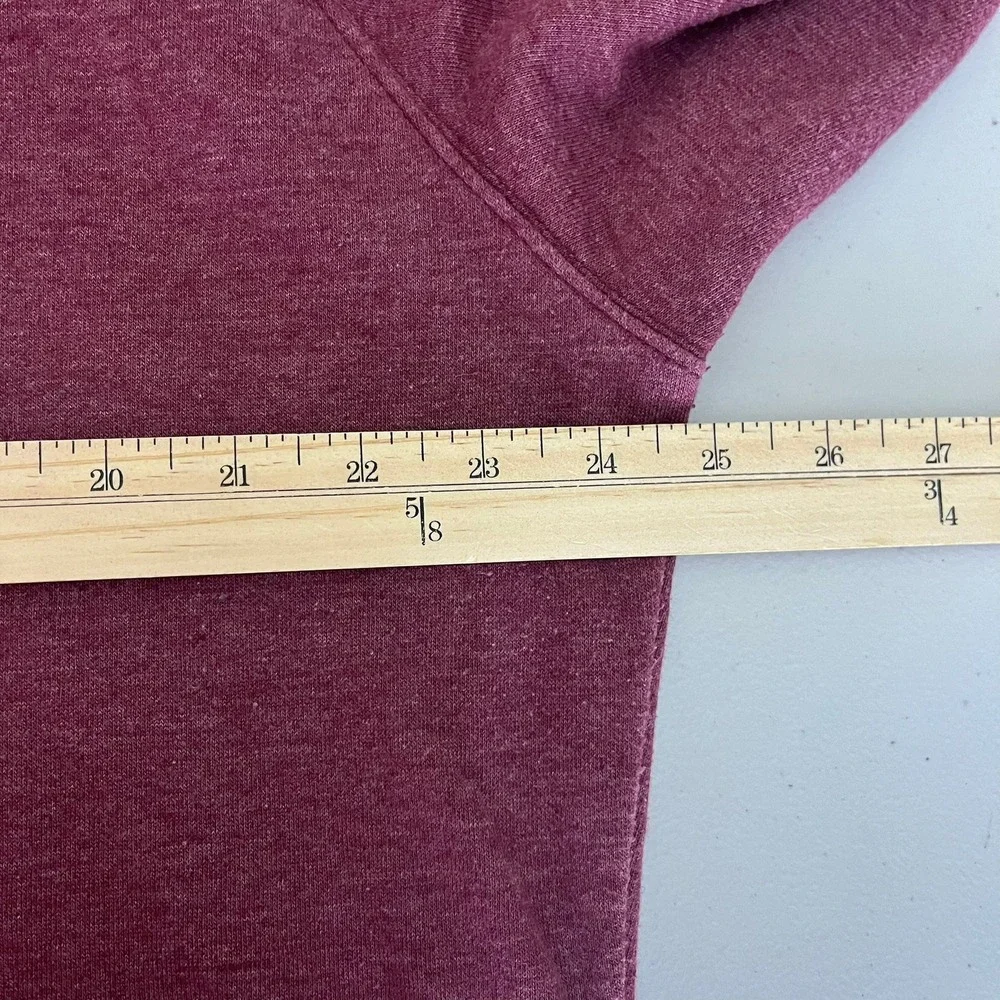 The North Face Mens XXL Burgundy Heathered Pullover Logo Hoodie